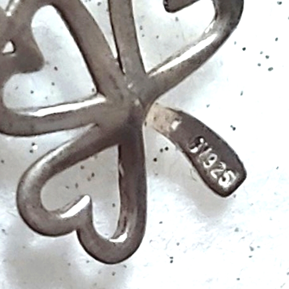 3 Leaf Clover Silver Pendant - Picture 13 of 15